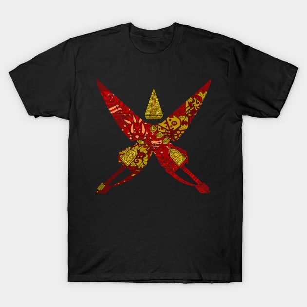 Monster hunter Dual Blades T-Shirt by paintchips